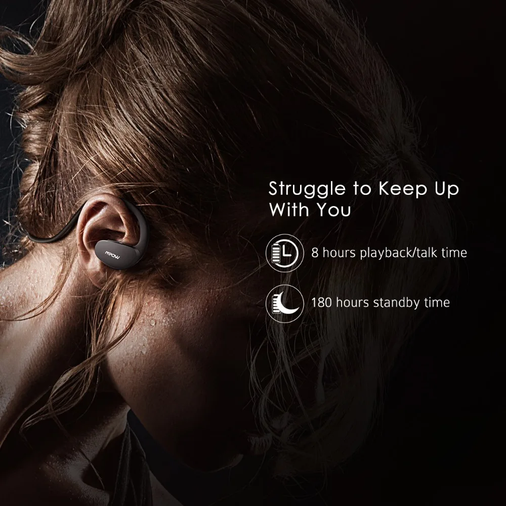 Mpow Cheetah MBH6 2nd Generation Wireless Bluetooth 4.1 Headphones With Mic Hands Free Call AptX Sport Earphone For Smartphones