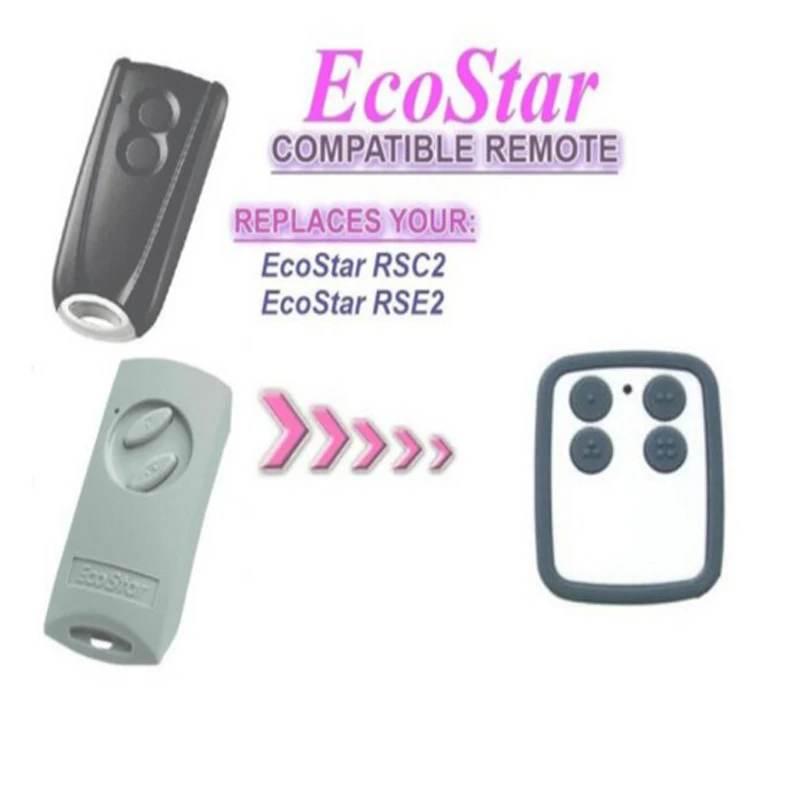

2pcs FOR Ecostar RSE2 RSC2 Automatic Door Wireless Transmitter Hand Remote Control Clone ,Duplicator Free shipping