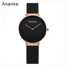 

Ananke Fashion Women Quartz Watches Waterproof Luxury Casual Woman Watch 2019 Stainless Steel Black Rose Gold Ladies WristWatch