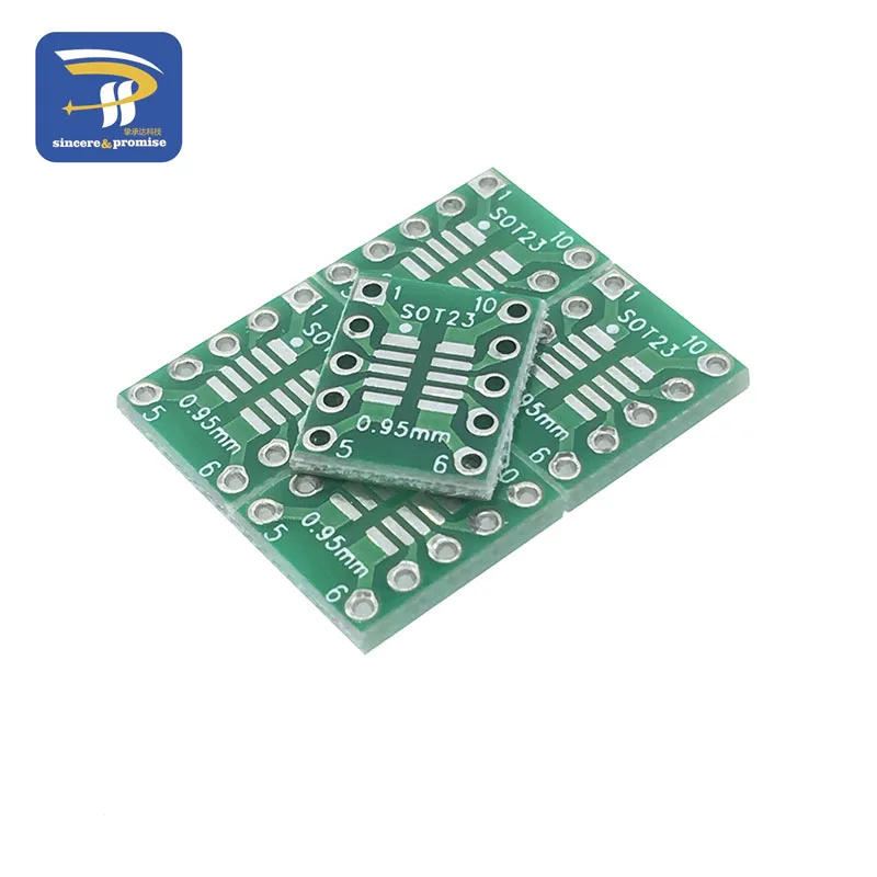 10 шт. SOT23 MSOP10 для DIP передачи платы DIP Pin платы шаг Адаптер 0,5 мм/0,95 мм до 2,54 мм PCB