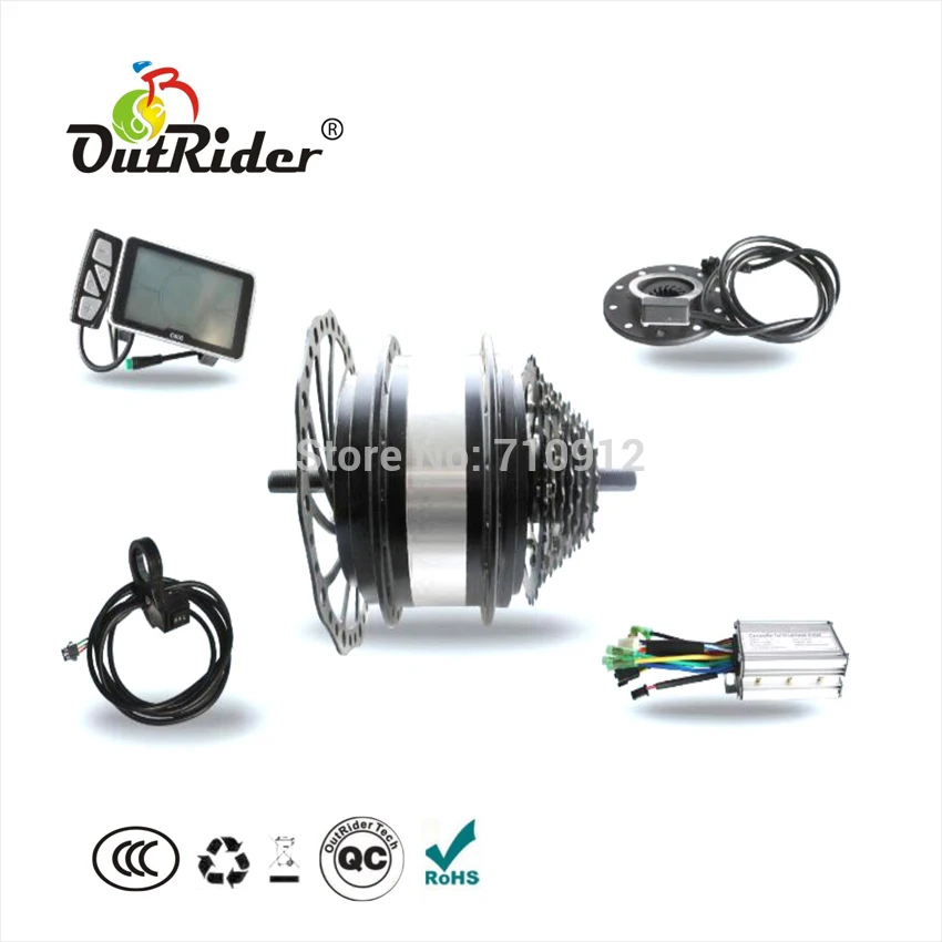 

Newest! Outrider E-bike 36V Double-speed Disc-brake Freewheels Motor/Electric Bike Kit OR01B21