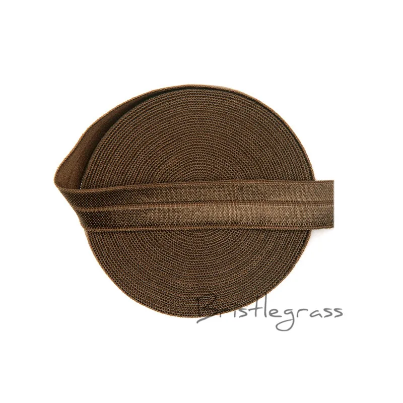 Bristlegrass 12 двор 5/" 1.5 см одноцветное Цвет FOE Foldover резинки Kids оголовьем Hairband спандекс Атлас Кружево планки галстук DIY Вышивание