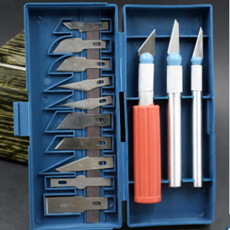 

13Pcs/set Paper Cutting Tool Style Exacto Arts Crafts Hobby Multipurpose Engraved Safety Paper Knifes 2019 Essential For Carving