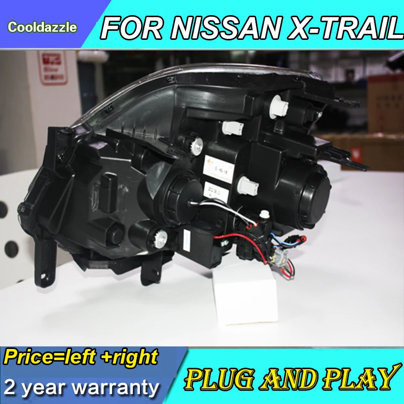 Для NISSAN X-TRAIL передние фары 2012 2013 год с дневными ходовыми огнями поворотные сигнальные парковочные огни