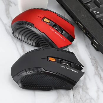

USB Optical 1600DPI Gaming Mouse Wireless Mouse 6 Keys 2.4GHz Wireless Computer Mouse Mice Ergonomic Mice for Laptop PC Mouse