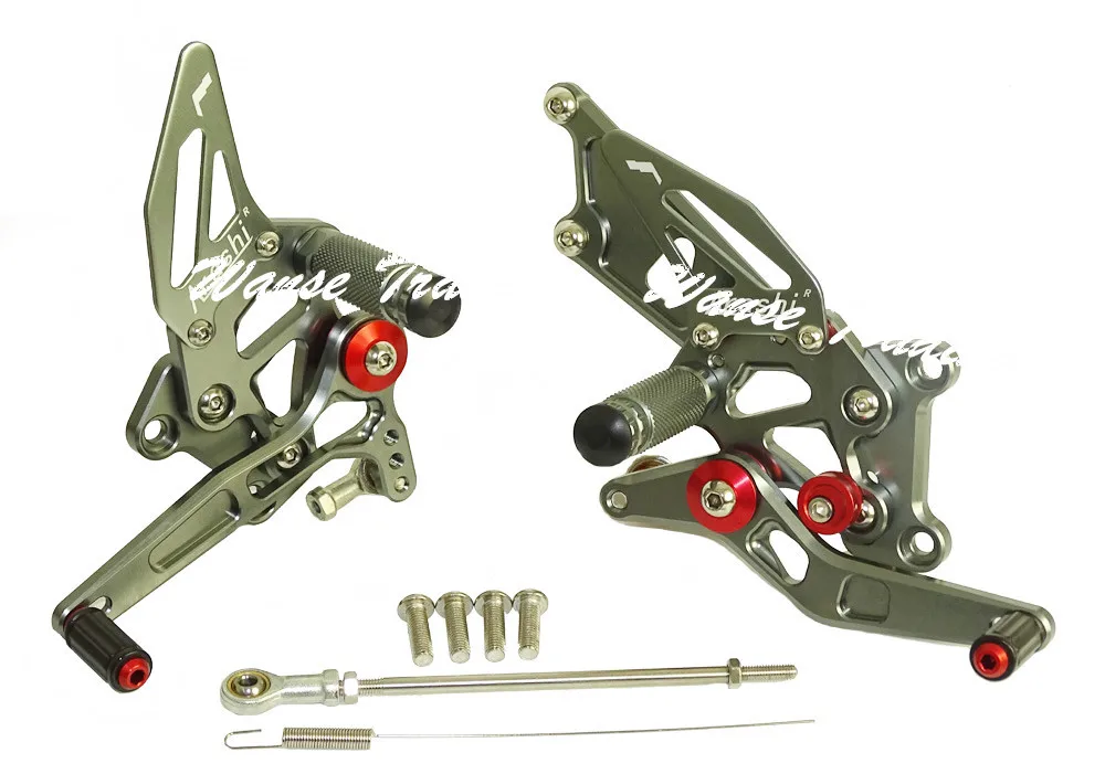 waase CNC Adjustable Rider Rear Sets Rearset Footrest Foot Rest Pegs Gray For Kawasaki Ninja 250R EX250 2008 2009 2010 2011 2012 waase CNC Adjustable Rider Rear Sets Rearset Footrest Foot Rest Pegs Gray For Kawasaki Ninja 250R EX250 2008 2009 2010 2011 2012