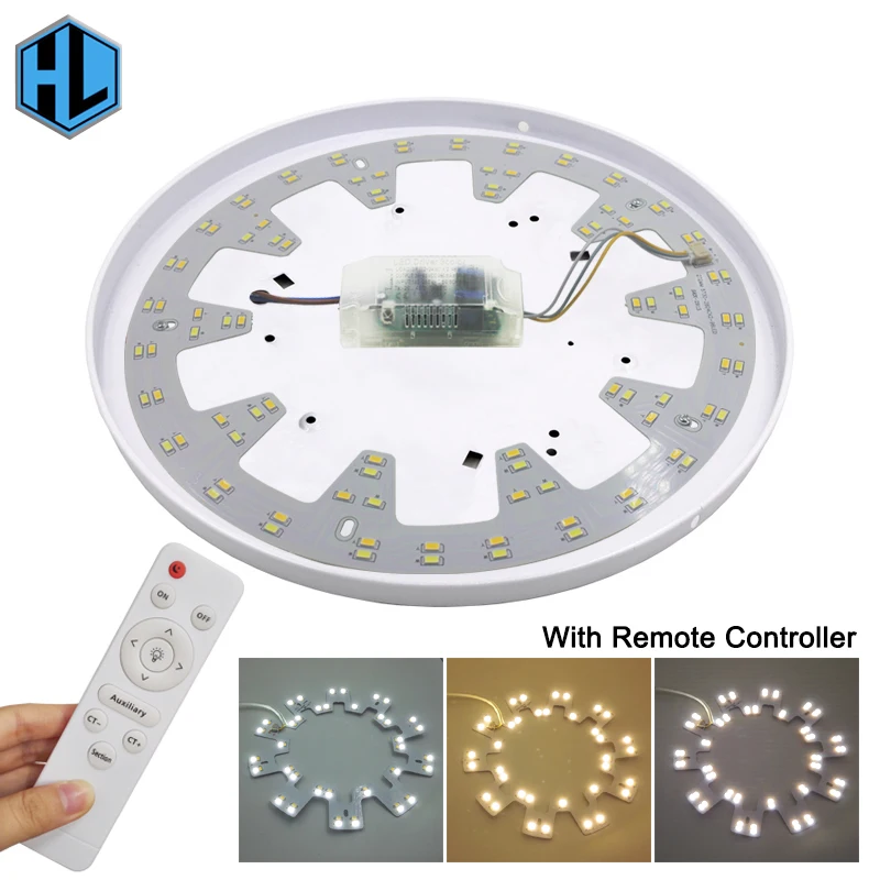 

Green Eye Modern LED Ceiling Lights Living Room Bedroom Replacement Light Source Stepless Dimming Remote Controller