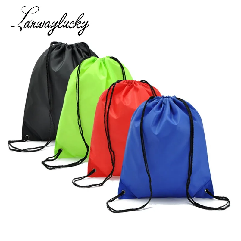 

39x33cm Drawstring Bags String Sack Beach Women Men Travel Storage Jewelry Packaging Display Pouches Simple Functional Backpack