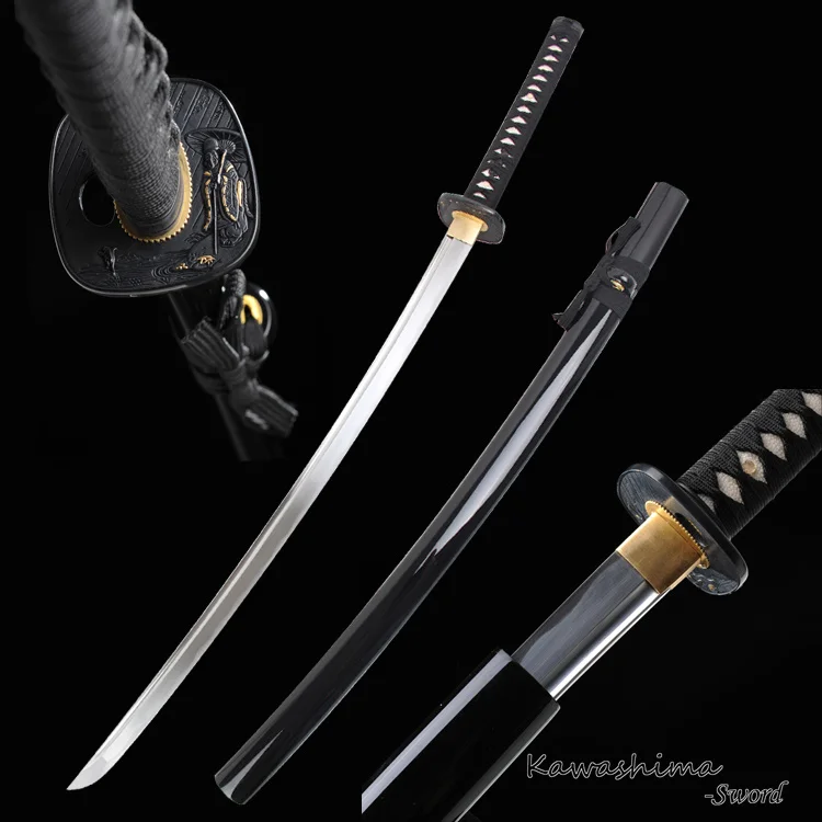 Handmade Japanese Katana Real Samurai Sword High Carbon Steel Full Tang