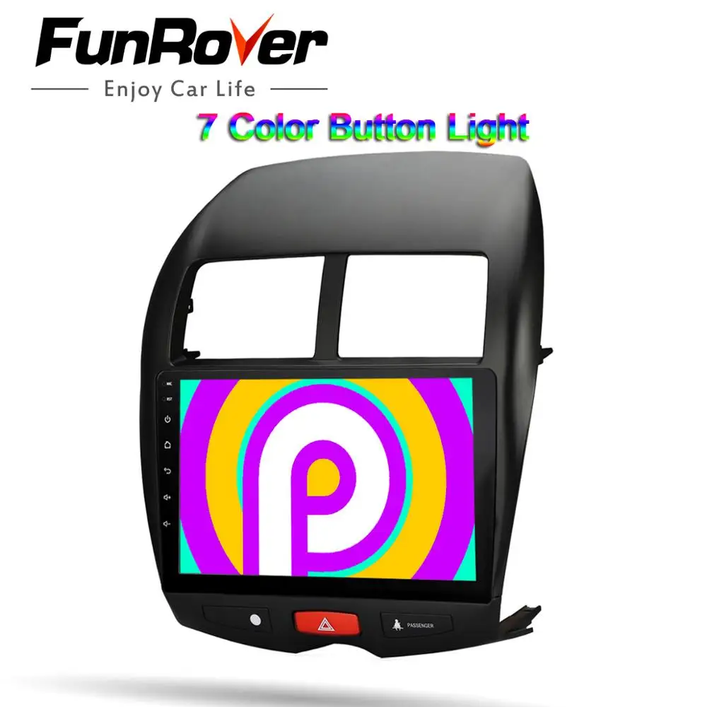  Funrover 2.5D+IPS Android 9.0 Car Radio Multimedia Player 2 din dvd GPS For Mitsubishi ASX 2010-201