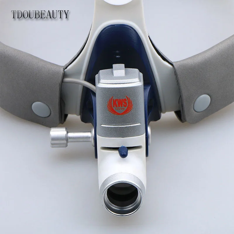 TDOUBEAUTY полностью водонепроницаемый пылезащитный 5 Вт светодиодный хирургический стоматологический головной светильник лампа головной светильник KD-205AY-2(поставляется с 2 батареями