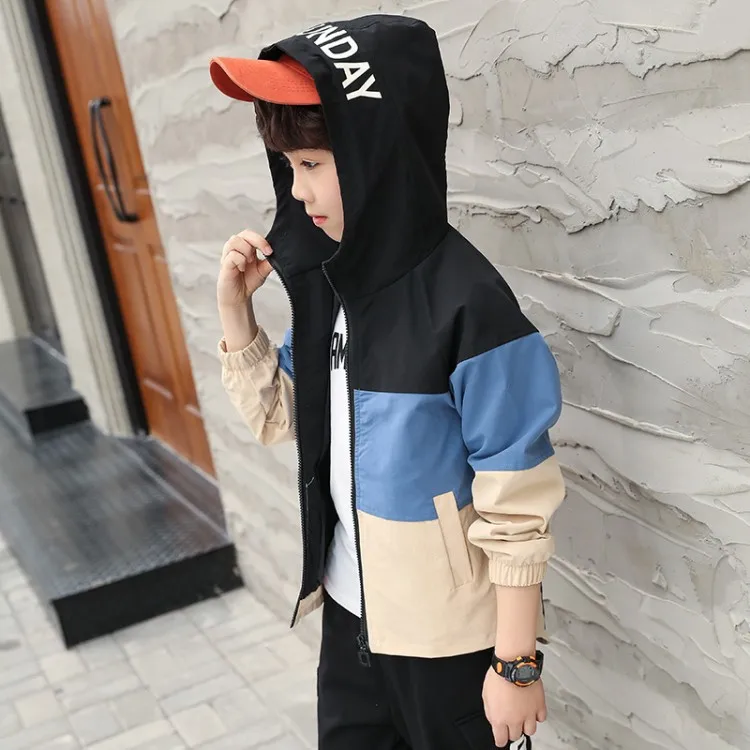 New Arrivals Spring autumn Children's Clothing Set 5-15 years Fashion Tracksuit For Boys Sports Suit patchwork Clothes Sets