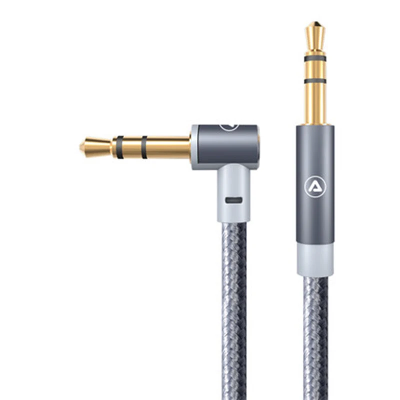 Аудиокабель мм 3 5 Aux кабель Male-Male Золотой штекер автомобильный Шнур для iphone 7 samsung