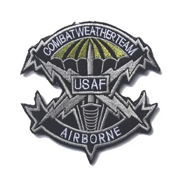 

10pcs/lot 3D Embroidery patches Loops And Hook USAF patches US Air Force airborne unit patch USAF Air Force patch armband
