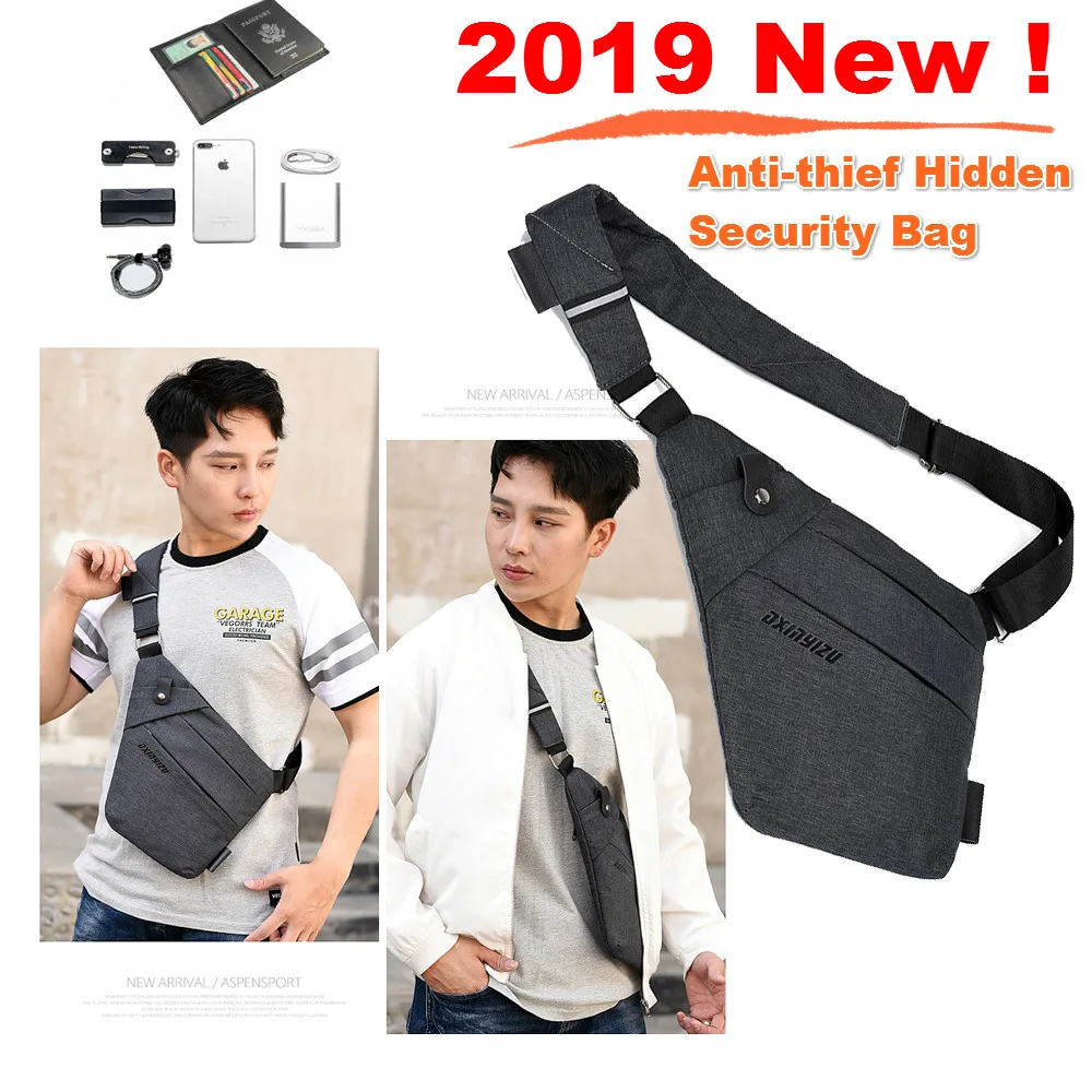 

Underarm Shoulder Armpit Phone Money Passport wallet Pouch Bag Case for Xiaomi Redmi Note 6 Pro Note 5 MI 8 Lite 5 PLUS Mix 2A