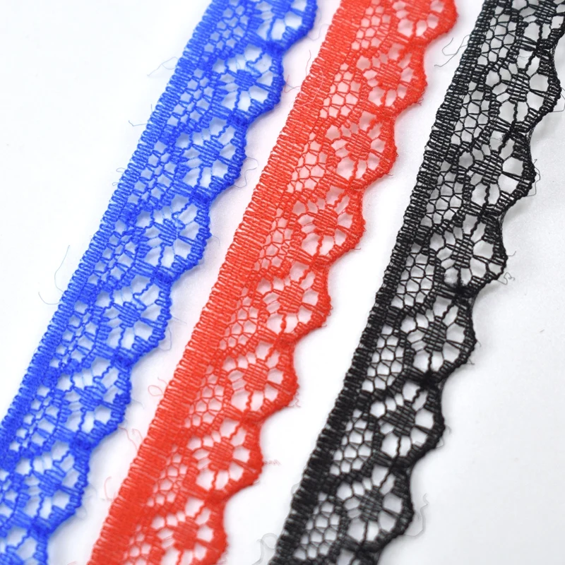 Lace Fabric Lace Ribbon Lace Garment Accessories Lace Sewing Supplies Lace Accessories Lace Sewing Accessories Clothing Accessories 10Yard lace trimming ribbon 14mm width african white cotton for DIY sewing embroidery home clothing