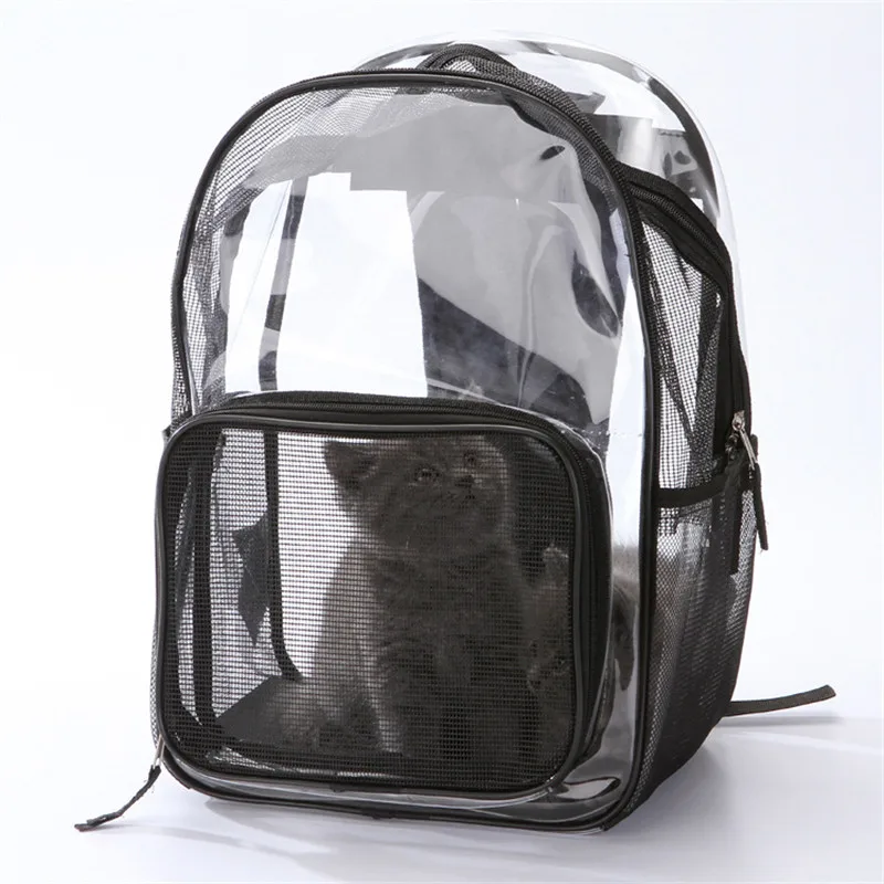 Transparent Pet Double Shoulder Carrier Bag Portable Cat OutdoorTravel