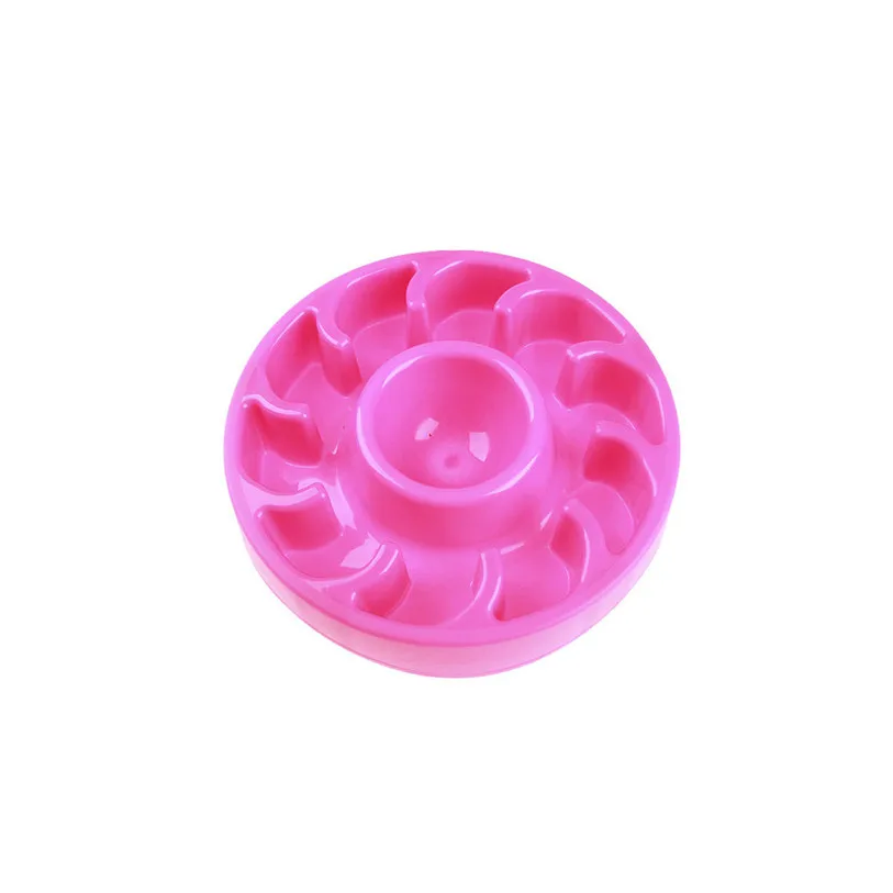 High Quality PP Pets Bowl Food Water Feeding Slow Portable Travel Anti-choke Bowl Dish for Dogs Cat Water Feeder Dish 40DC19 (16)