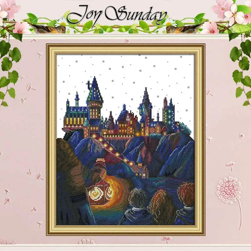

Magic Castle counted Cross Stitch 11CT 14CT Cross Stitch Set Wholesale DIY Scenery Cross-stitch Kit Embroidery Needlework