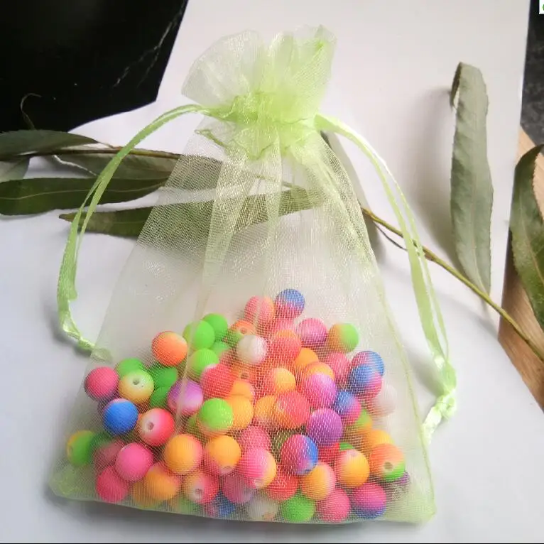 Лидер продаж 5000 шт. 11 см x 16 см drawstring Свадьба Рождество вечерние мешочек из органзы завязками ювелирные изделия в упаковке Bag пряжа сумки