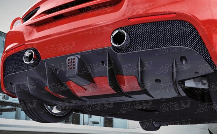Us 24330 2015 2016 Carbon Fiber Rear Diffuser For Ferrari 488 Gtb Spider Jskfr8815004 In Bumpers From Automobiles Motorcycles On Aliexpress