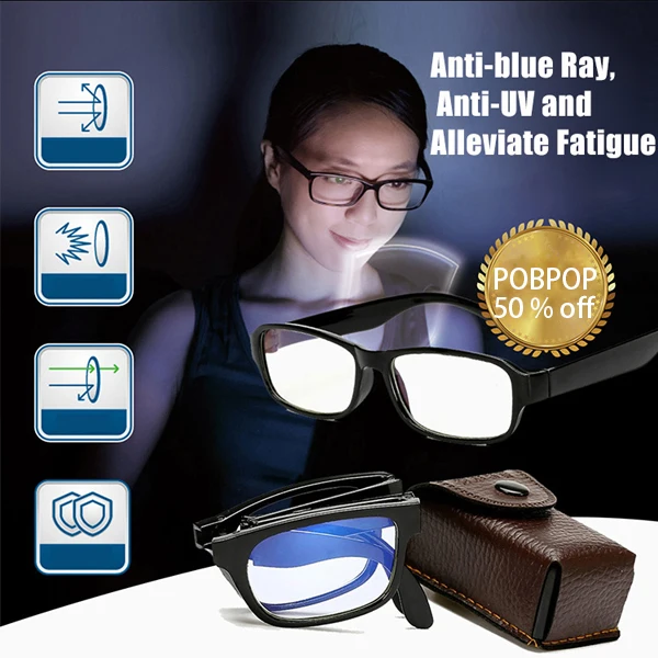 

Auto-focus smart zoom folding 100-400 degrees anti-blue-Ray old-flower glasses reading glasses men prescription glasses men