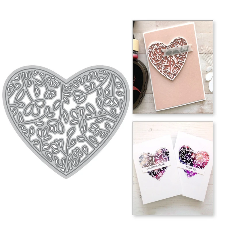 

Eastshape Floral Heart Frame Metal Cutting Dies Scrapbooking for 2019 New Craft Dies Cuts For Making Card Set Embossing Stencils