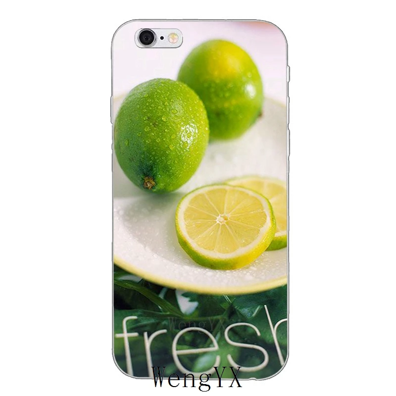 Фруктовый зеленый лайм lemon тонкий мягкий прозрачный чехол для телефона для huawei Honor 4c 5c 5x 6x V10 Y5 Y6 Y7 II Коврики, 8, 9, 10, P8 P9 P10 Lite plus - Цвет: LimegreenlemonA06