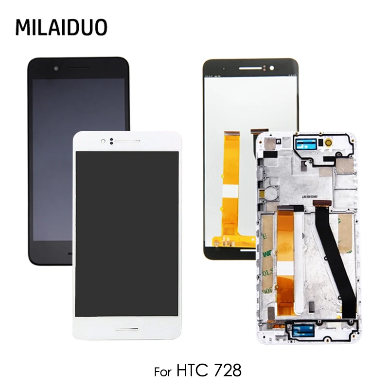 

Original LCD Display For HTC Desire 728 728G Touch Screen Digitizer Assembly With Frame Replacement Repair Parts 5.5''