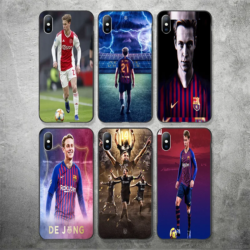 Yinuoda Ajax Team Phone Case Picture For Frenkie de Jong Silicon Shell Soft TPU Cover For iPhone X XR XS MAX 7 8 7plus 6 6S 5S 5