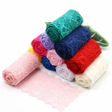 1yard 11CM White Inelastic Embroidery Water Soluble Lace Manual DIY Clothing Sewing Accessories Handicraft Decor Lace Fabric