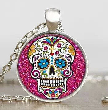 sugar skull movie jack skellington necklace pendant steampunk jewelry gift women mens the nightmare before christmas 4 color hot in pendants from jewelry - Christmas Sugar Skull sugar skull movie jack skellington necklace pendant steampunk jewelry gift women mens the nightmare before christmas 4 color hot in pendants from jewelry - Christmas Sugar Skull