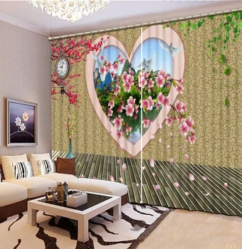 

heart curtains