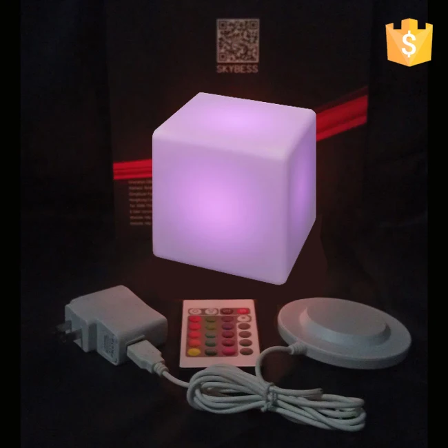 Rechargeable Outdoor waterproof furniture led cube seat 10*10*10cm free shipping 50pcs/Lot
