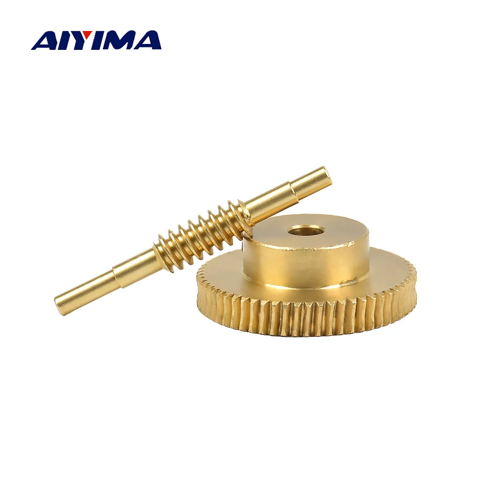 40T 0.5 Modulus 1:40 Brass Worm Wheel /& 5MM Hole Dia Shaft for Gear Box