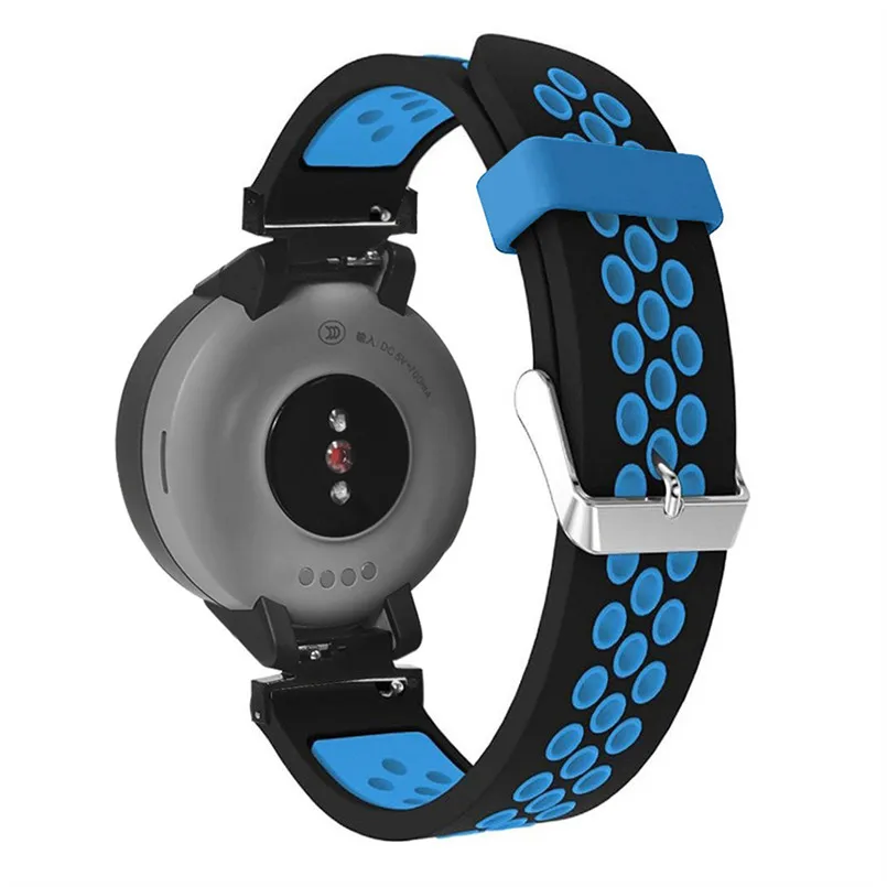 Replacement Strap Sports Wrist Strap Texture Soft Silicone Watch Band Wrist Strap For Huami Amazfit Verge 20mm 215mm 40AP508