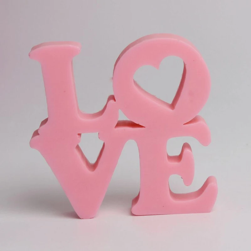 LOVE Uppercase силиконовая форма для кексиков формы романтическое сердце конфеты форма для свадьбы домашний декор для шоколада для выпечки инструмент