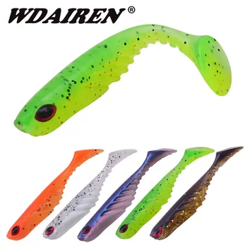 

5Pcs/lot 70mm 2.9g Wobblers Fishing Lures Easy Shiner Swimbait Silicone Soft Bait Double Color Carp Artificial Soft Lure PR-562