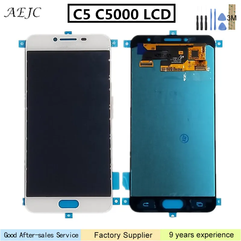 

Super AMOLED for Samsung Galaxy C5 C5000 LCD Display Touch Screen Digitizer Replacement for Samsung C5 Screen 5.2