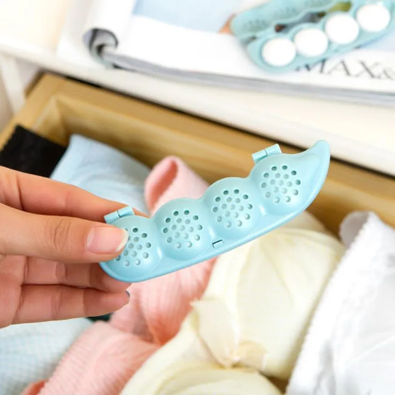

Clothing anti-mold ball Cabinet Wardrobe Deodorant Insect Camphor Simple cute four-pea styling mothballs Portable Home essential