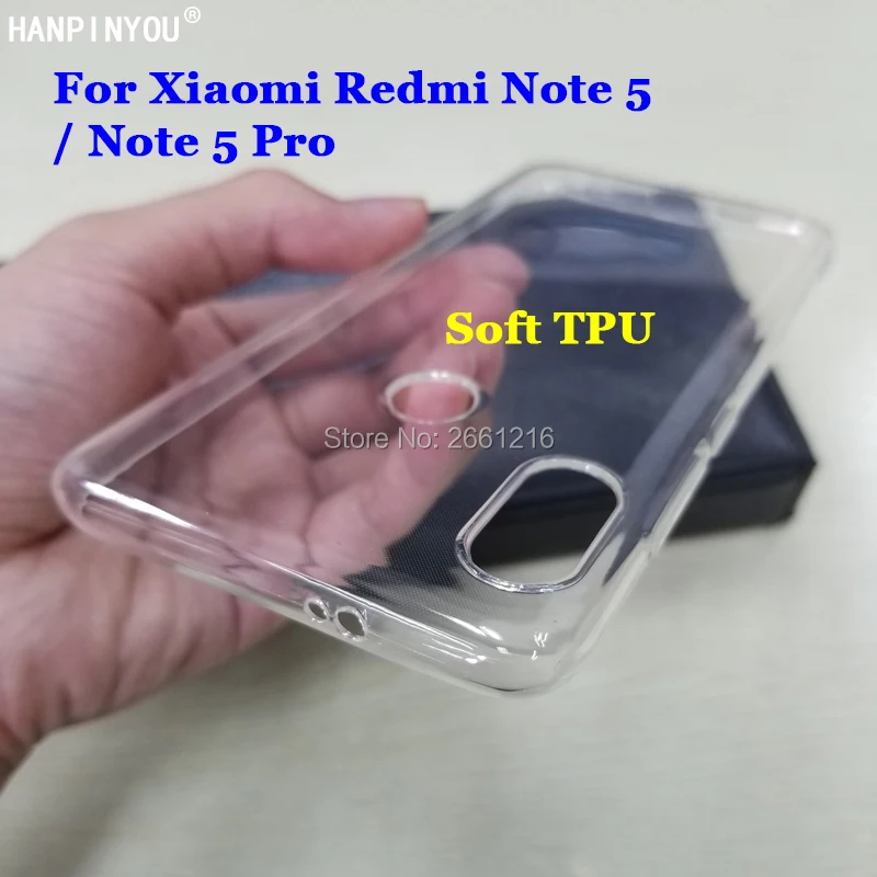 

For Xiaomi Redmi Note5 / Note 5 Pro 5.99" New Ultra Thin Soft TPU Camera Protect Silicon Gel Transparent Case Back Cover