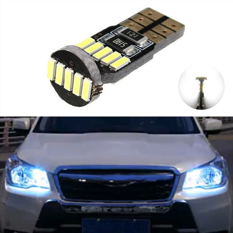 

1x W164 T10 W5W 15 LED 4014SMD Parking Lights Sidelight No Error For Subaru impreza legacy xv forester Outback Tribeca Fiat