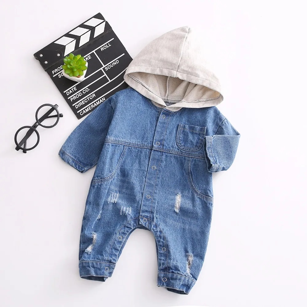 

0-3Y new 2019 spring boys denim pant 1pc fashion style lovely baby boy bodyjump infant denim overall cartoon kids jeans