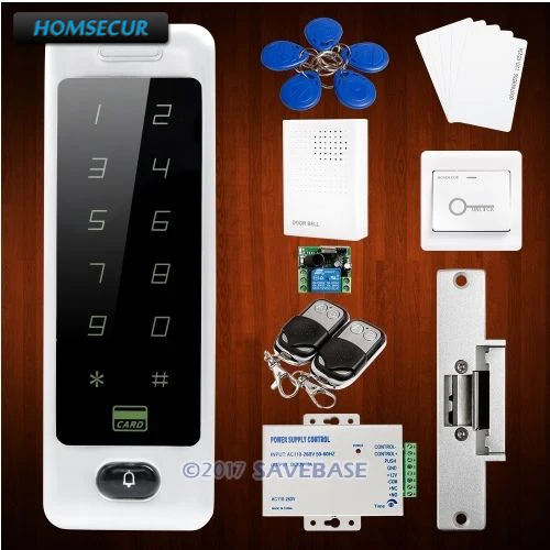 HOMSECUR Touch Keypad ID Access Control System For Outdoor and Indoor Usage + NO Strike Lock цена HOMSECUR Touch Keypad ID Access Control System For Outdoor and Indoor Usage + NO Strike Lock цены онлайн