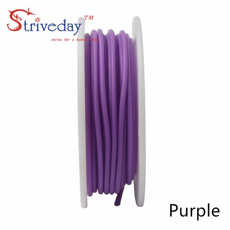 6 метров(19,68 футов) 22AWG гибкий резиновый силиконовый провод луженая медная линия PCB DIY электронный кабель 10 цветов для выбора от - Цвет: Purple