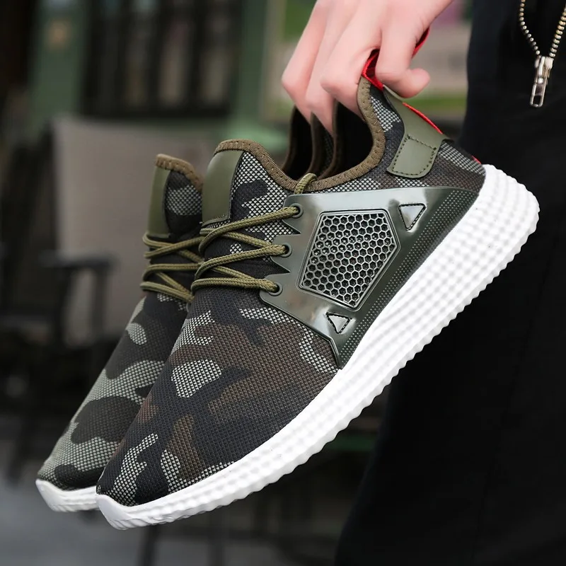 

2019 Summer new men's shoes single shoes casual sports shoes men's camouflage running shoes men