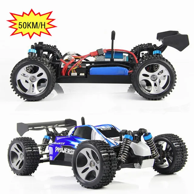 Wltoys 1 18 Rc Car High Sd 50km H Fast Racing 4wd Electric Wltoys 1 18 Rc Car High Sd 50km H Fast Racing 4wd Electric Buggy 2 4g Remote Control Off Road Truck Roadster Toys In Cars From