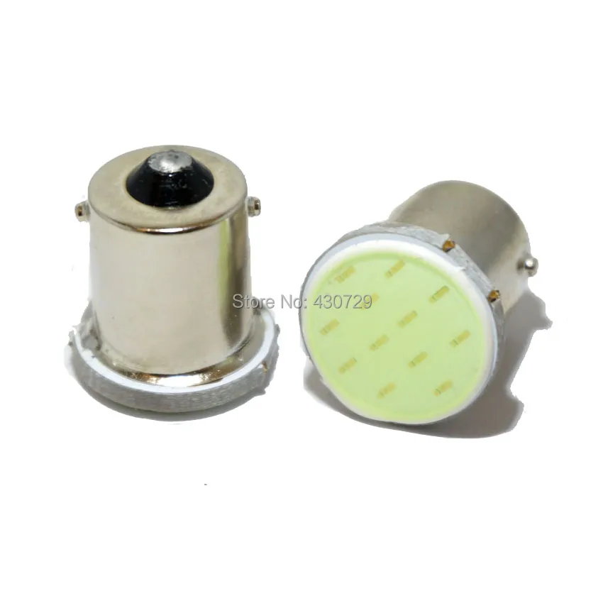 Супер яркий! 6 шт./лот S25 1156 COB 12SMD 1156 BA15S P21W авто сигнал светодиодные фонари заднего хода белый 12V авто светодиодные фонари