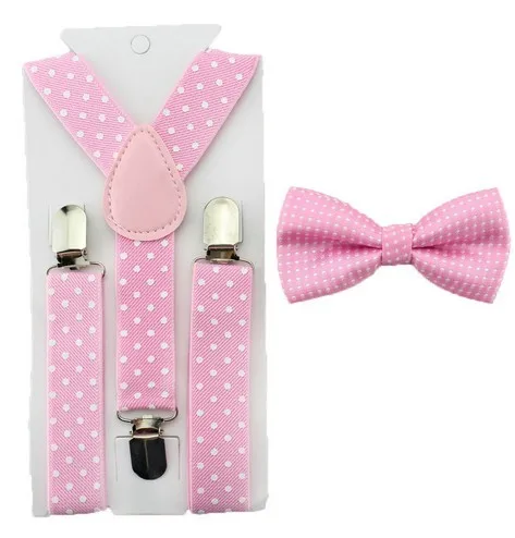 Детские Дети для мальчиков Обувь для девочек горошек галстук-бабочку и чулок комплект