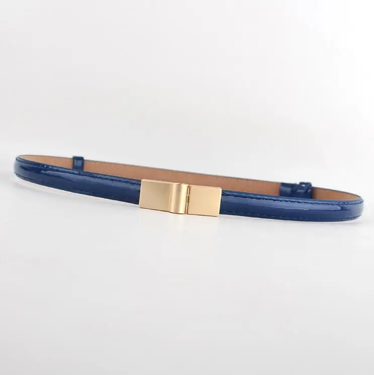 style 5 dark blue Дизайн, тонкие ремни, регулируемый ремень, искусственная кожа, черное платье, широкие пояса, студенческие женские пояса, красный цветок, пряжка, квадратные подарки - Цвет: style 5 dark blue